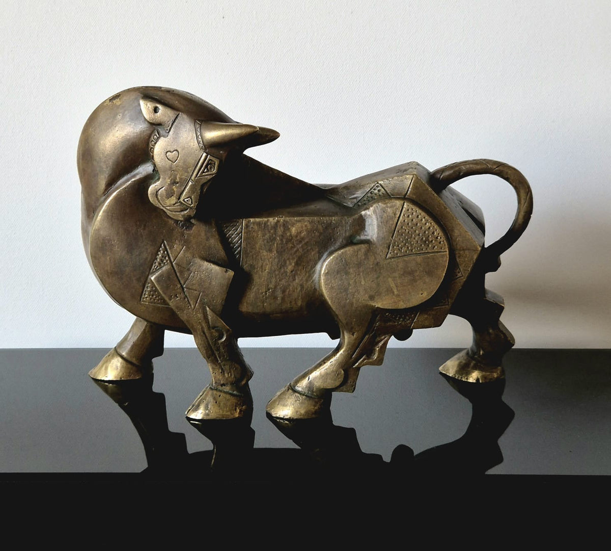 Dinkar Jadhav Bull Fine Art Sculpture; part of Dinkar's Paintings and sculptures on Artazzle.