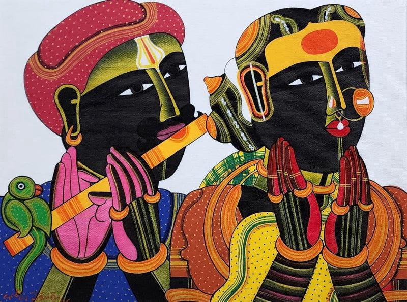 Top Indian Art investment Picks for 2026. Fetaured here is original Thota Vaikuntam Painting.