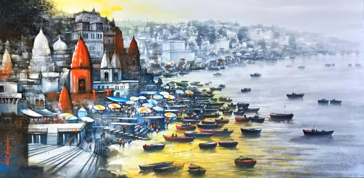 Reflections Along the Benaras Ghats: A Journey with Indian Artists