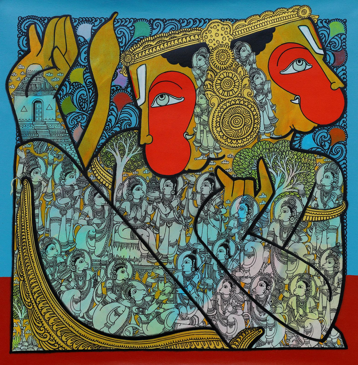 Ramesh Gorjala Hanuman Painting