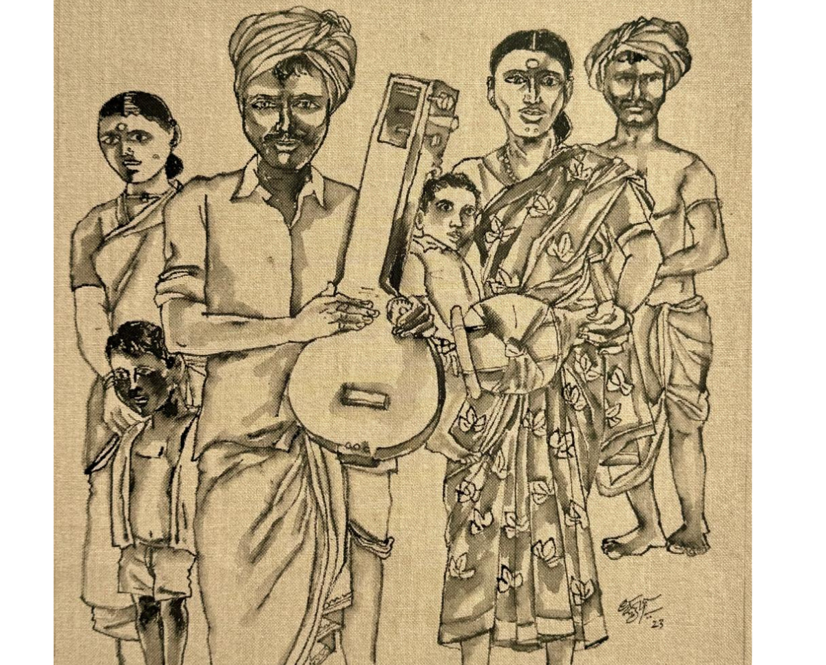 Village Voices in Vivid Hues: Explore Laxman Aelay’s Paintings Online