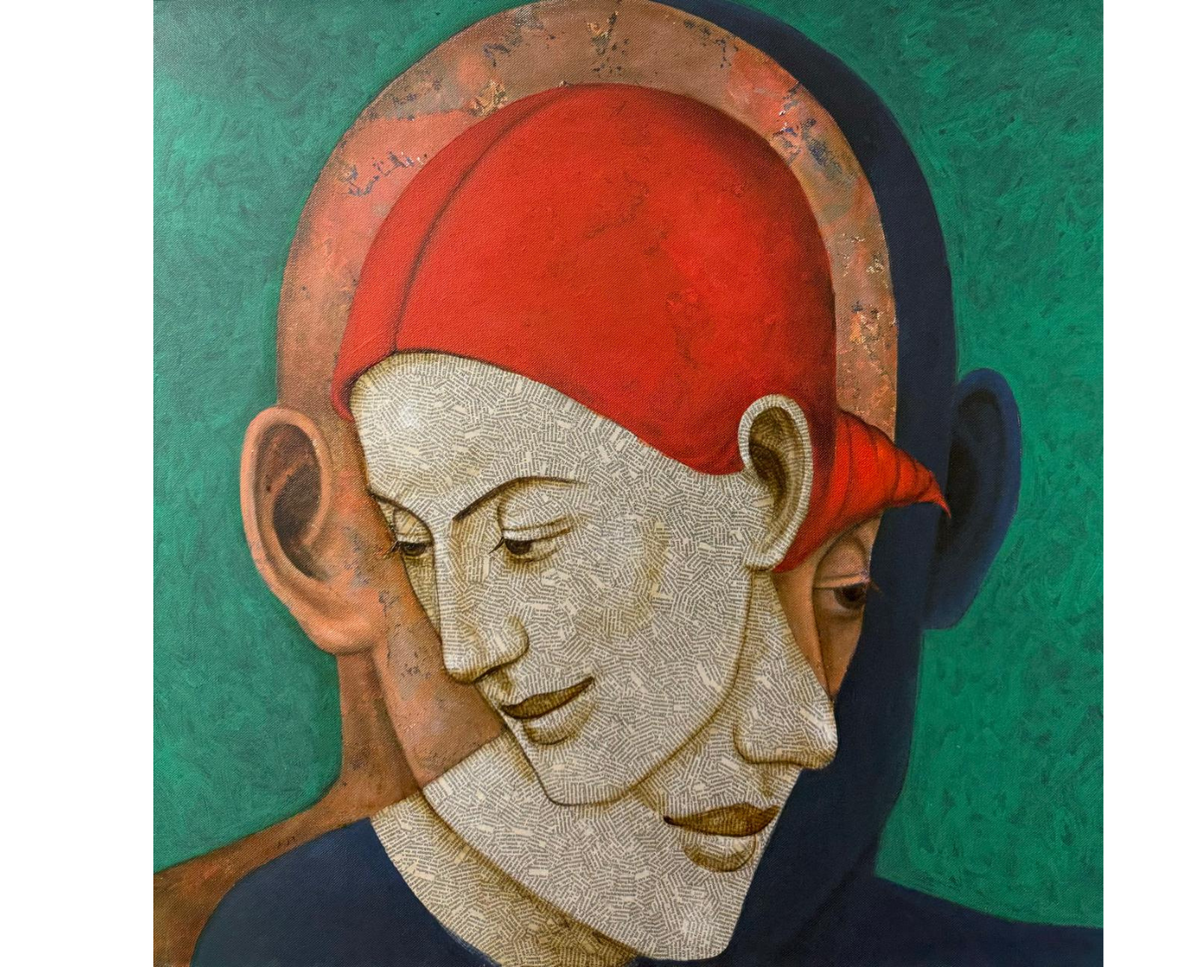 Blog on the allure of Indian Figurative Art Paintings; featured here is figurative painting by Asit Patnaik. 