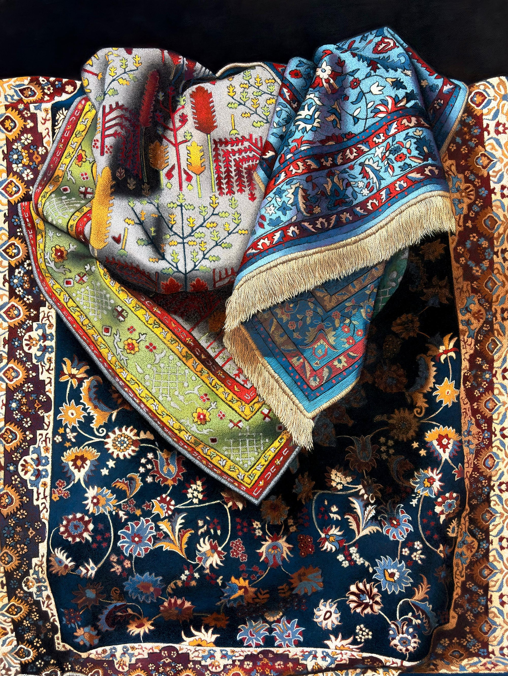 Shashikant Dhotre artwork collection on Artazzle. Featured here is his carpet series hyperreal work.
