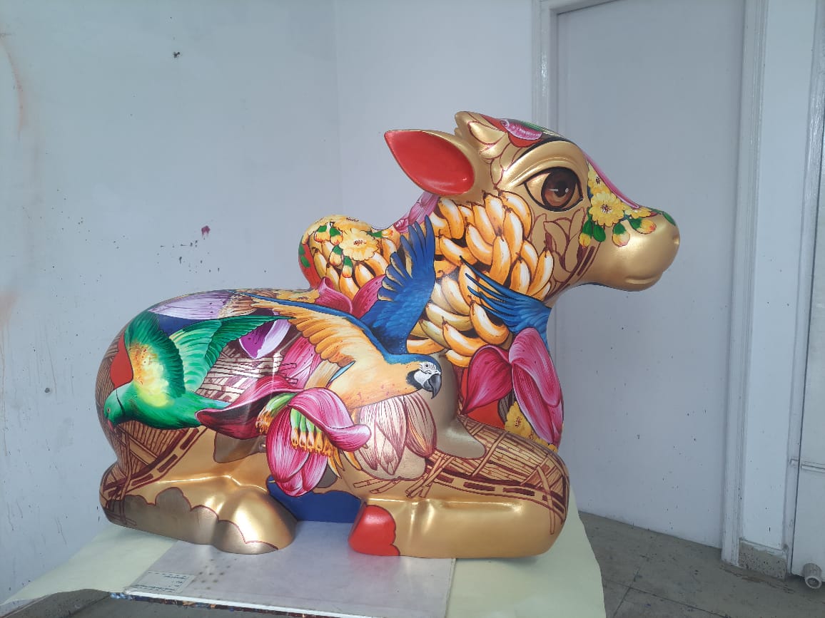Sachindra Nath Jha original painting and sculpture collection featured at Artazzle fine art gallery