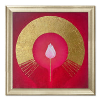 Artwork part of awakening set of 5 series features lotus bloom