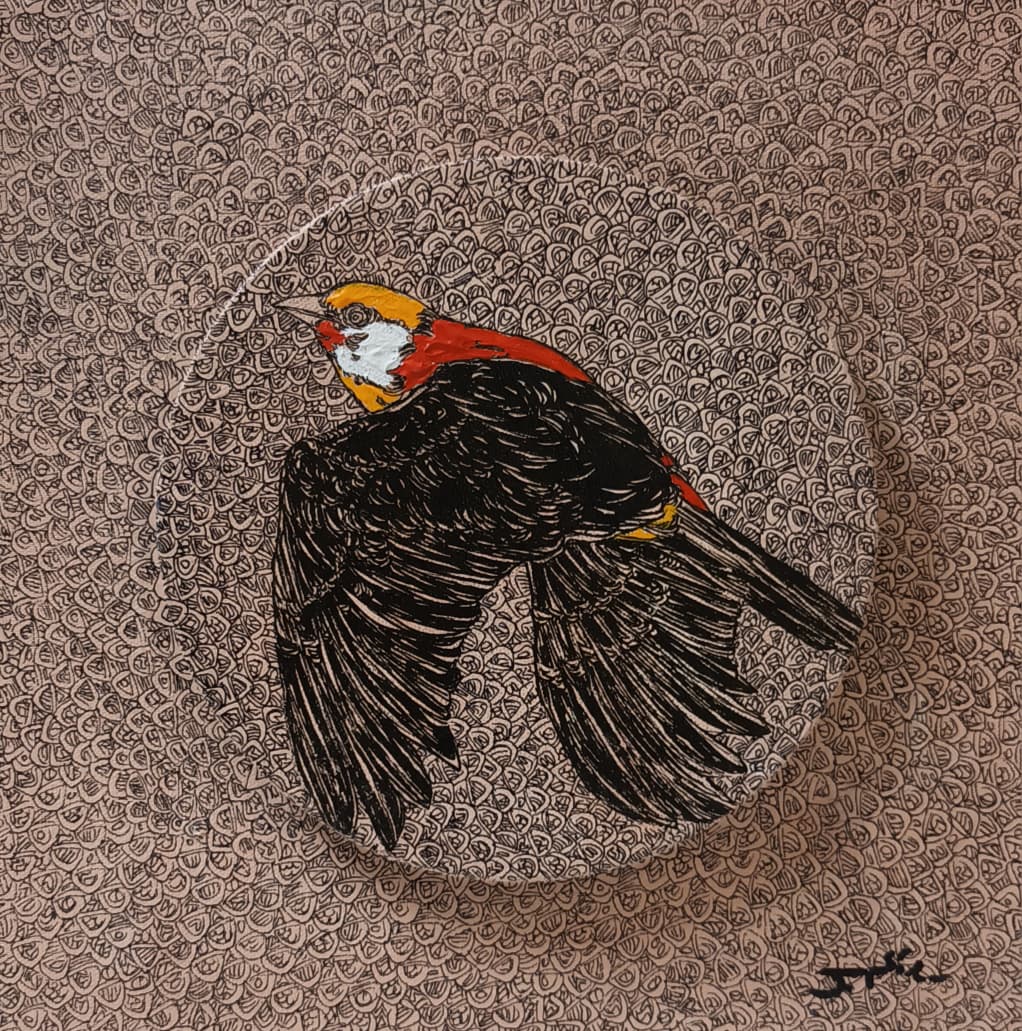 Bird painting 2 . part of set