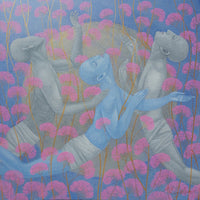 Blossoming is a conceptual art wherein the artist stresses upon the importance of seeding and nurturing positive thoughts collectively to blossom into an evolved self.