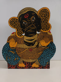 Wooden sculpture backside 