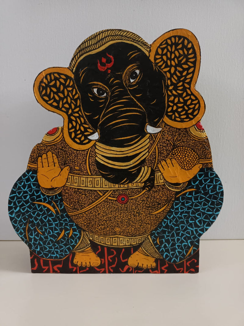 Wooden sculpture backside 