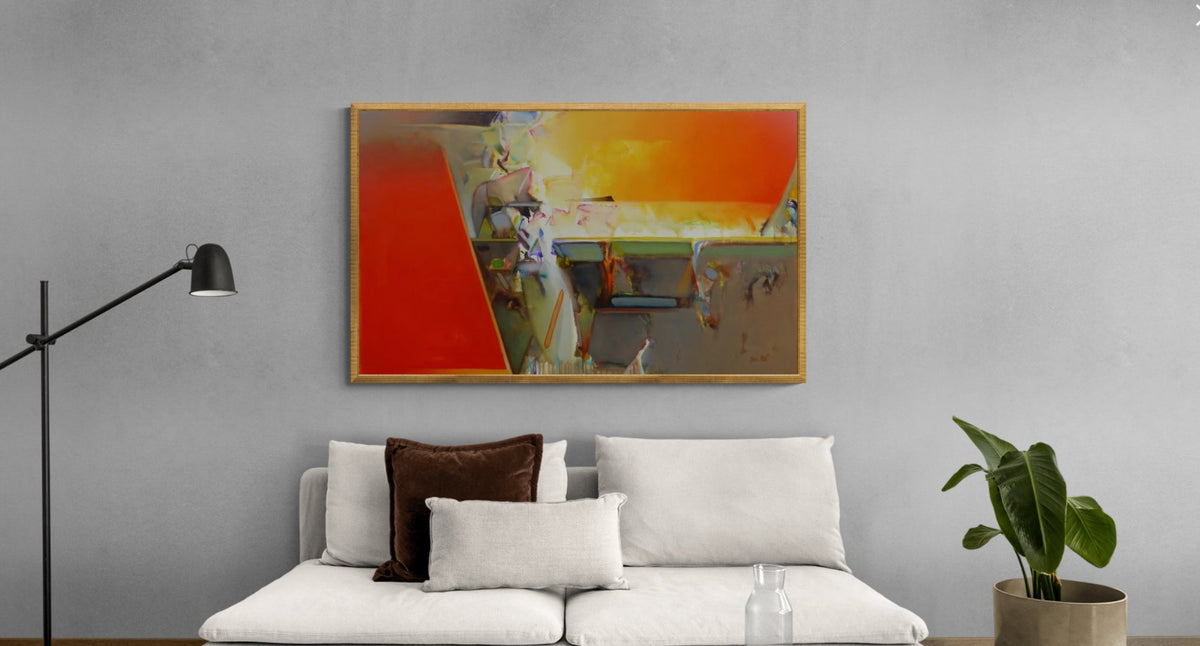 Shrikant Kadam creates a beautiful nature abstract using falling reds and earthy browns