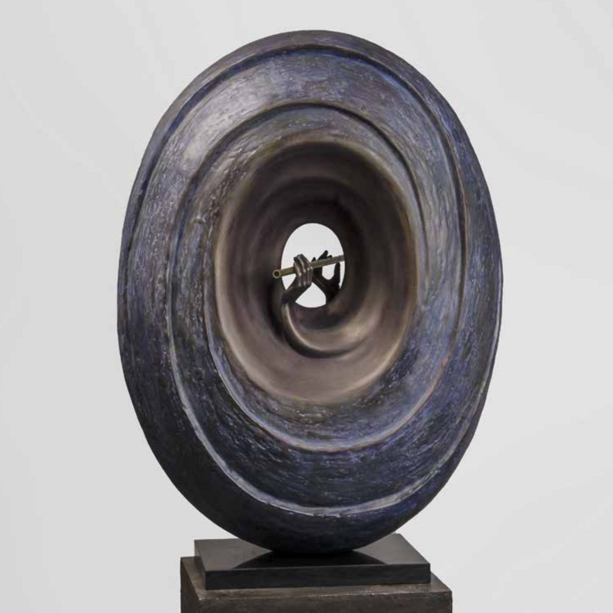 Krishna Cosmic hub sculpture by Divyendu Anand.