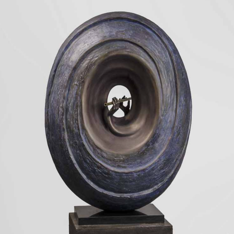 Krishna Cosmic hub sculpture by Divyendu Anand.