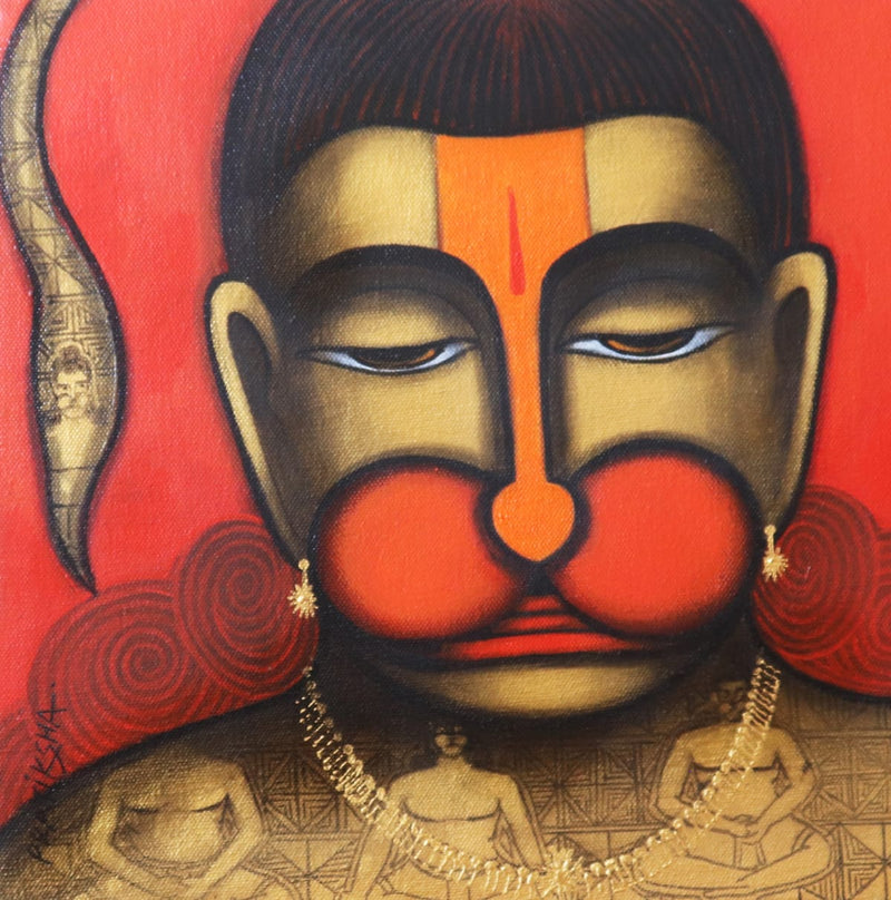 Original art  with Lord Hanuman