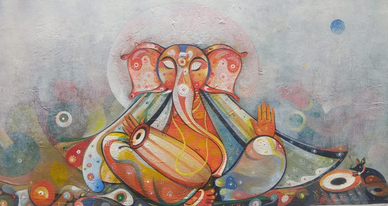 Ganesha with Dhol