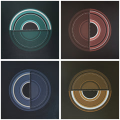 Meditation 3 : Concentric Circles (Quadriptych)