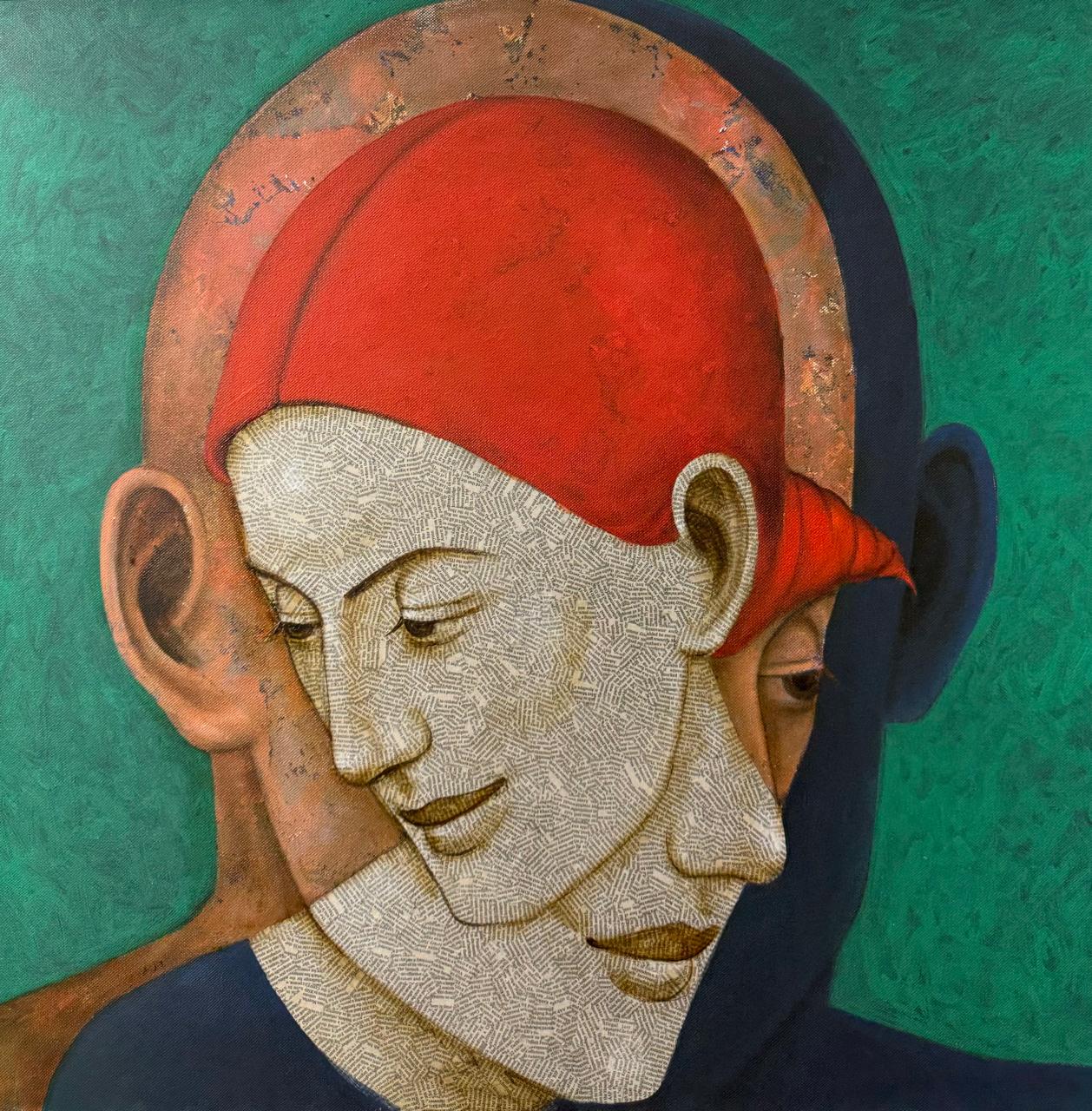 View and Buy artworks by Asit Patnaik. 
Senior and celebrates artist Asit Patnaik's artwork celebrates women's quiet determination and elegance in the universe, portraying them as the strong yet gentle humans in his work wherein the red color in her hair becomes symbolic of female strength. 