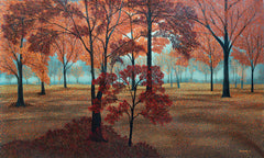 Misty Skies Meet Trees