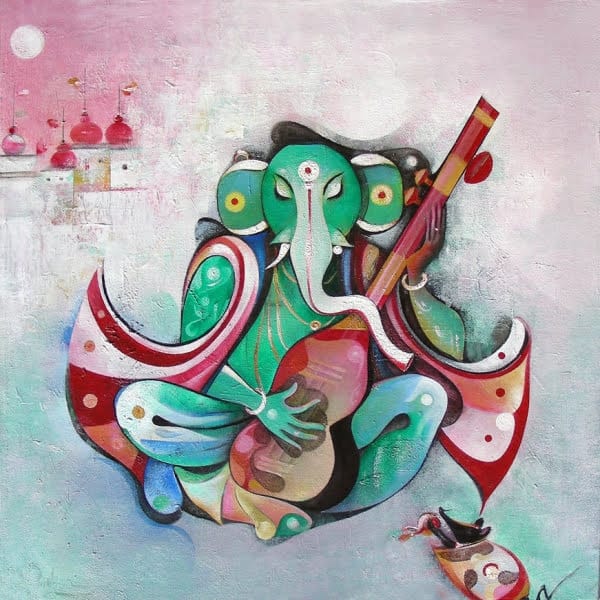 Musician Ganesha IV