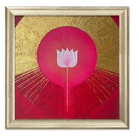 Spiritual_fine_art_lotus_painting; part 3 painting of series of 5 paintings.