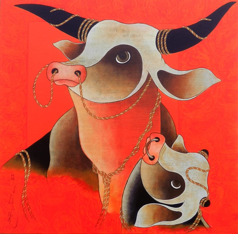 The Protector: Mother and Calf