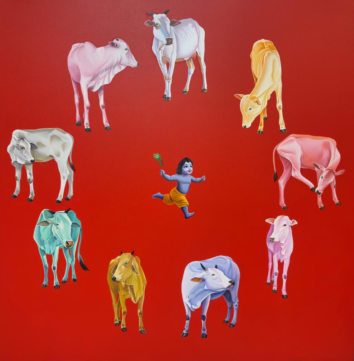 Krishna with Cows