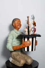 I Believe in Magic! (Whimsical Magician Sculpture)